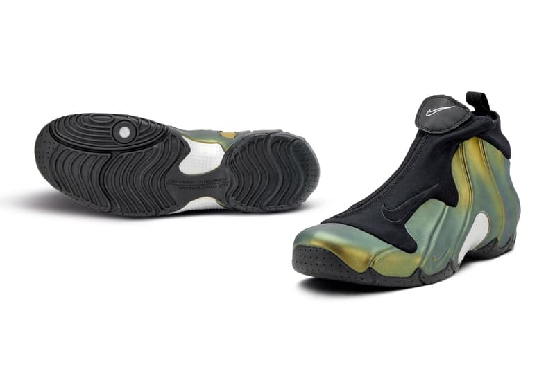 Nike Air Flightposite "Metallic Gold" Is Returning for Later This Year holiday 2024 christmas december november releases info Black-Metallic Silver-White-Black swoosh