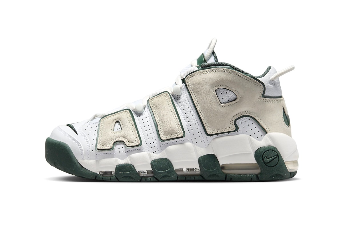 Nike Air More Uptempo Preps for Spring With "Vintage Green" Edition FN6249-100 White/Sea Glass-Vintage Green