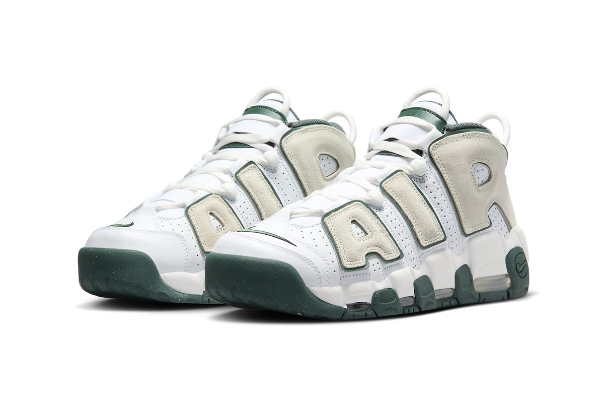 Nike Air More Uptempo Preps for Spring With "Vintage Green" Edition FN6249-100 White/Sea Glass-Vintage Green