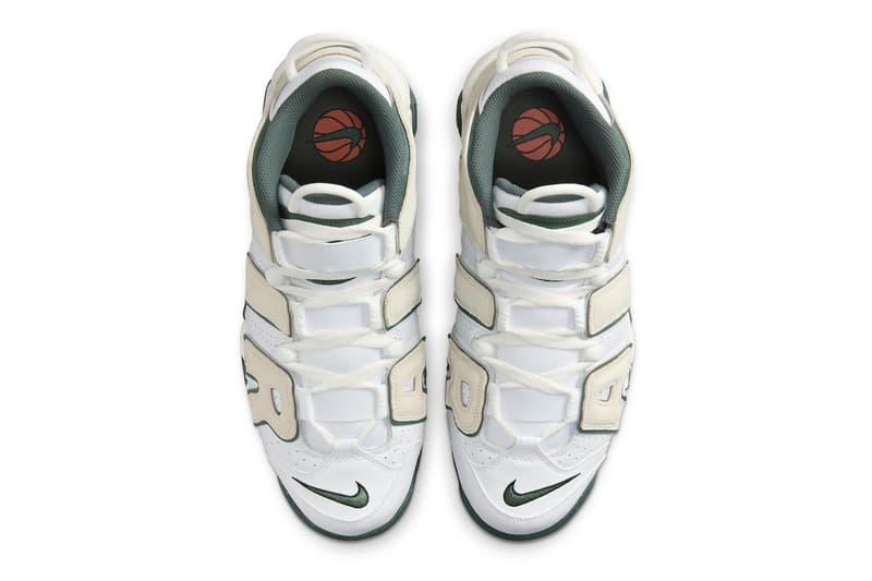 Nike Air More Uptempo Preps for Spring With "Vintage Green" Edition FN6249-100 White/Sea Glass-Vintage Green