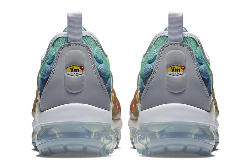Nike Air Vapormax Plus Receives a "Rainbow" Iteration february release info White/Neptune Green-Dynamic Yellow-White Code: 924453-103 re release 