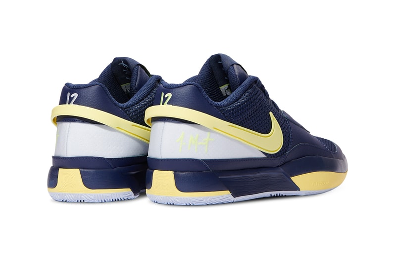Nike Ja 1 Goes Collegiate With New "Murray State" Colorway Ja Morant murray state university swoosh basketball shoes Midnight Navy/Football Grey-Light Laser Orange release info nba