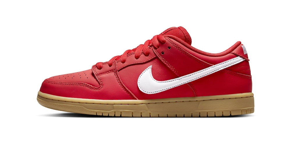 Nike Outfits the Dunk Low "University Red" With Gum Outsoles
