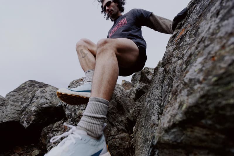 norda 001 trail running sneaker ether blue white gum color scheme dyneema vibram official release date info photos price store list buying guide