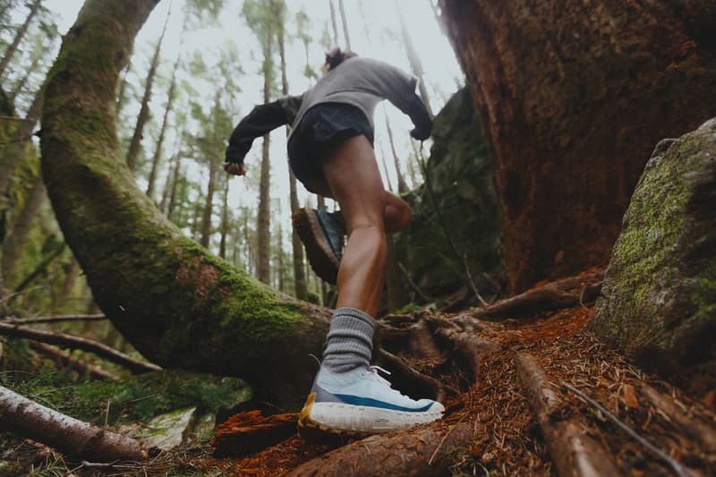 norda 001 trail running sneaker ether blue white gum color scheme dyneema vibram official release date info photos price store list buying guide