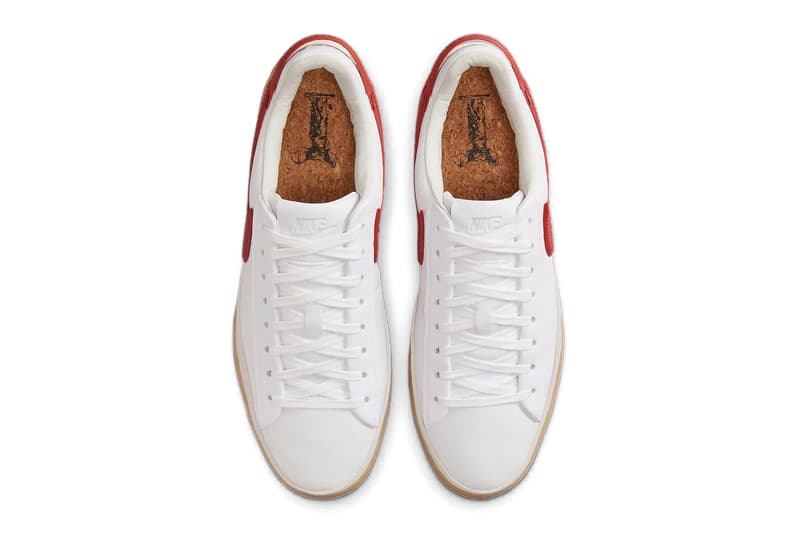 Official Look Nike Blazer Phantom Low in "White/Red" FN5820-100 goddess of victory low-top shoes hangtag sneakers