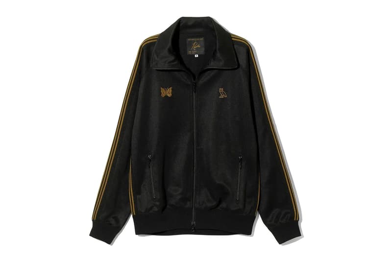 NEEDLES and OVO Drop First Ever Collaboration drake owl butterfly tracksuits t-shirt bandana accessories