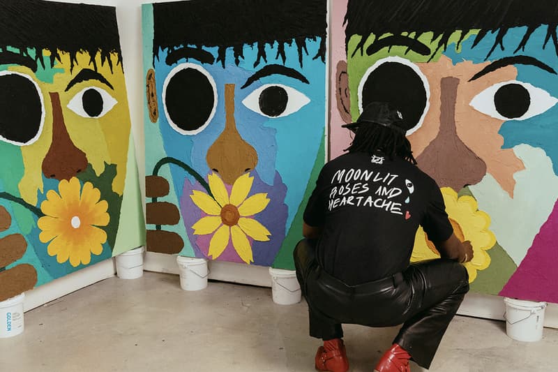 Billionaire Boys Club Honors Black History Month With an Exclusive Collaboration With Artist MrStarCity pharrell williams nigo bbc icecream los angeles miami new york city david mrstarcity white leagueoto poetry painting