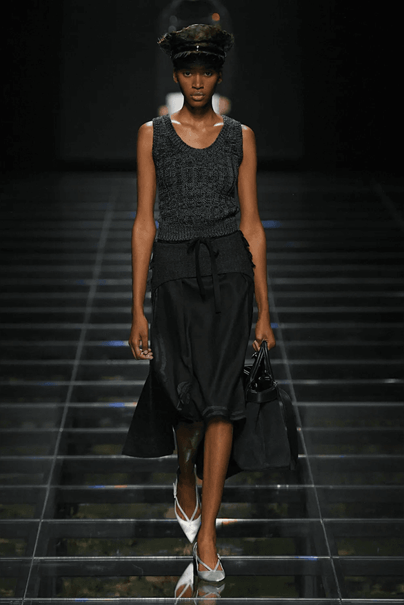 Prada Fall Winter 2024 Milan Fashion Week womenswear runway show Raf Simons Miuccia Prada