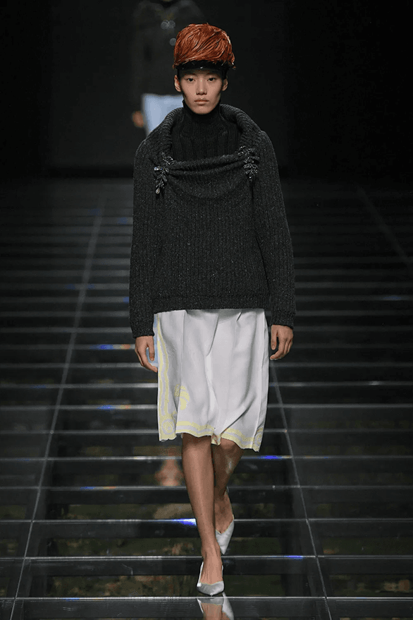 Prada Fall Winter 2024 Milan Fashion Week womenswear runway show Raf Simons Miuccia Prada
