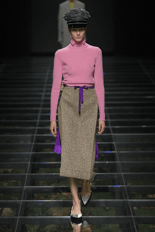 Prada Fall Winter 2024 Milan Fashion Week womenswear runway show Raf Simons Miuccia Prada