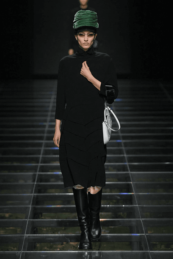 Prada Fall Winter 2024 Milan Fashion Week womenswear runway show Raf Simons Miuccia Prada