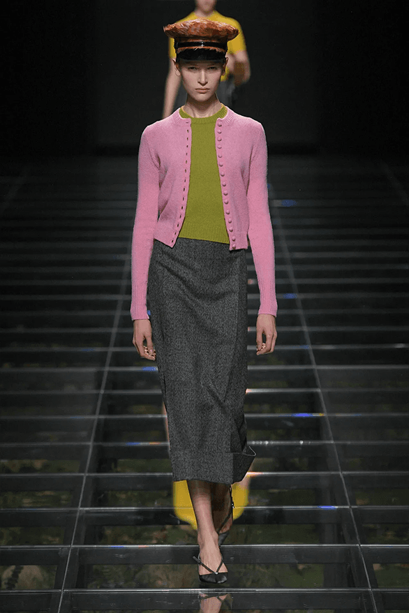 Prada Fall Winter 2024 Milan Fashion Week womenswear runway show Raf Simons Miuccia Prada