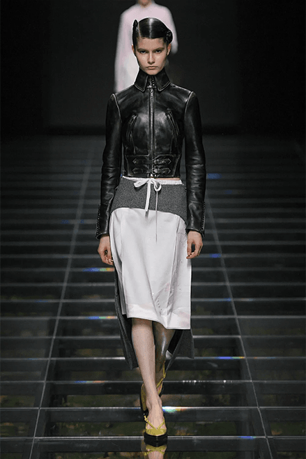 Prada Fall Winter 2024 Milan Fashion Week womenswear runway show Raf Simons Miuccia Prada