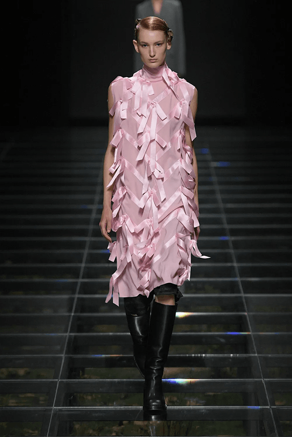 Prada Fall Winter 2024 Milan Fashion Week womenswear runway show Raf Simons Miuccia Prada