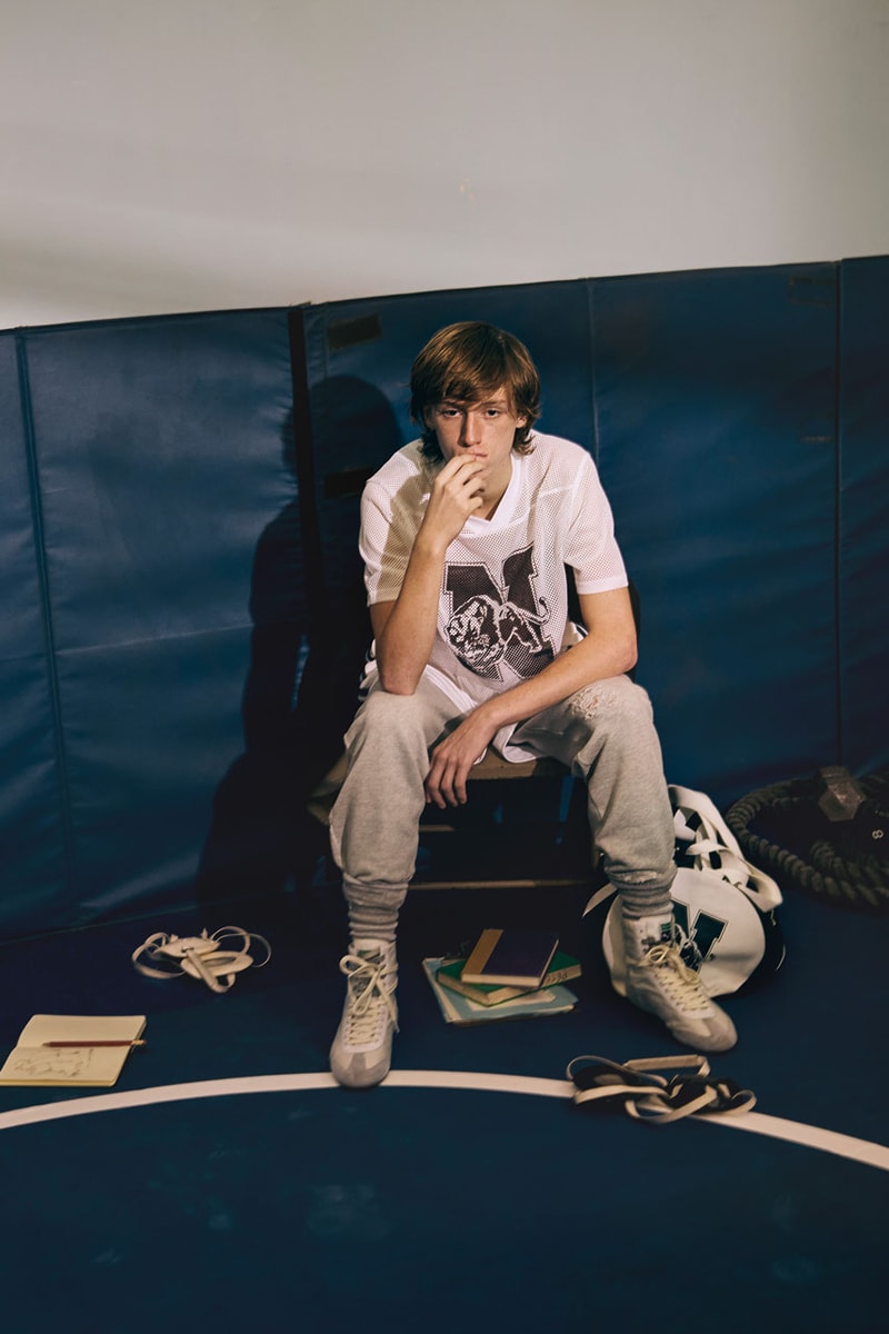 PUMA x Noah Rework Retro Sportswear in Fourth Capsule collab drop release wrestling shoe collier schorr portrait wrestling athlete ally proceeds hoodie arizona colorway sweat graphic tee price