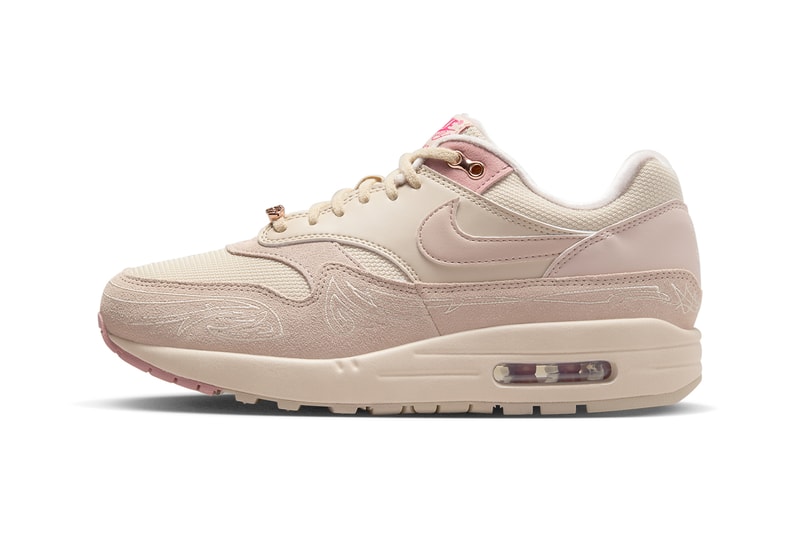Serena Williams Design Crew Los Angeles Nike Air Max 1 swdc tennis player collaboration collection soft pink shade suede 