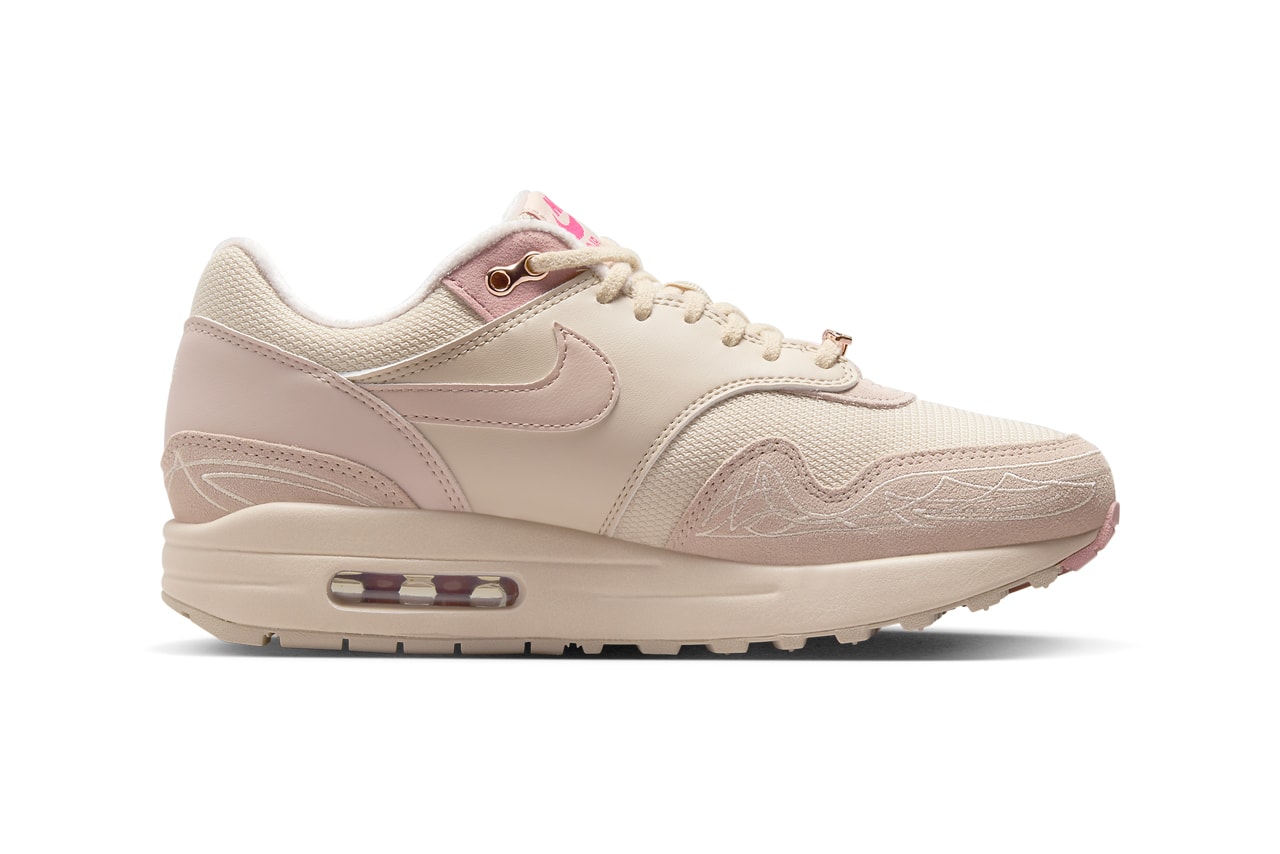Serena Williams Design Crew Los Angeles Nike Air Max 1 swdc tennis player collaboration collection soft pink shade suede 