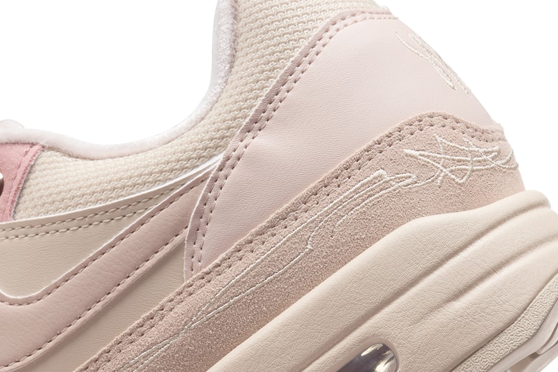 Serena Williams Design Crew Los Angeles Nike Air Max 1 swdc tennis player collaboration collection soft pink shade suede 