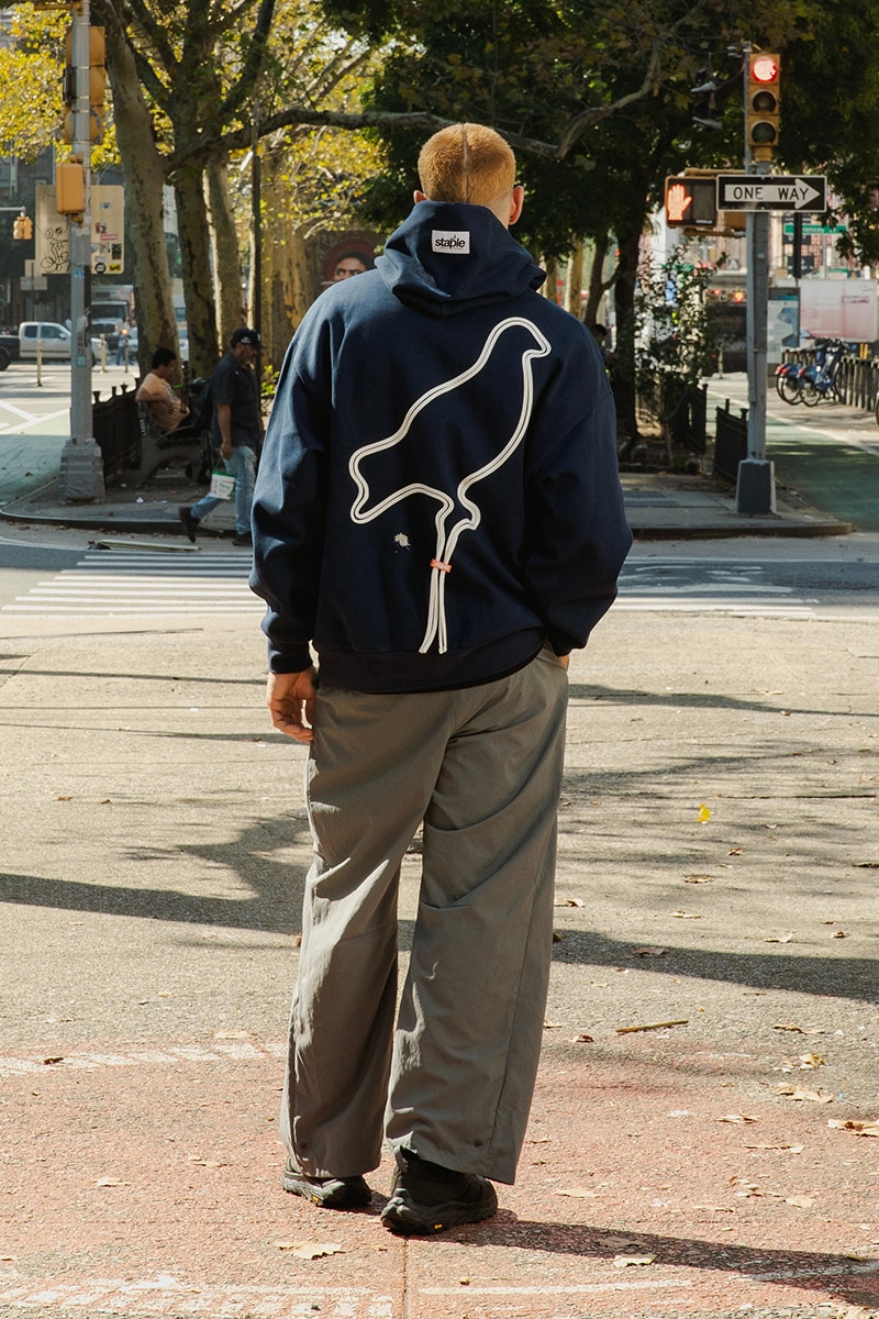 First Drop of STAPLE Spring 2024 Seamlessly Blends Work and Leisure Attire Release info jeff staple quilted liner jacker waterproof cordura est ripstop jacket hoodies