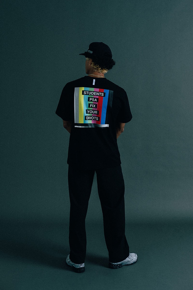 students golf emotionally attached ss24 collection golf ball carpenter pants black green graphic t shirt sweater camo jacket
