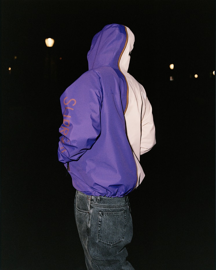 Supreme x The North Face Spring 2024 Collection lookbooks Taped Seam Shell Jacket, Nuptse Jacket, 6-Panel and Waist Bag 