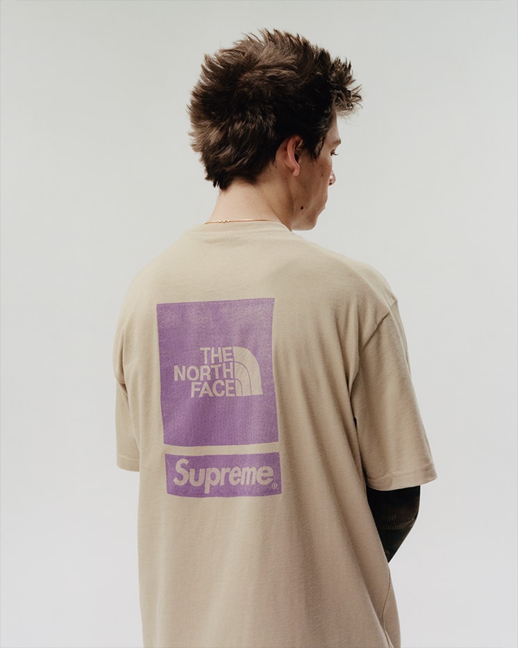 Supreme x The North Face Spring 2024 Collection lookbooks Taped Seam Shell Jacket, Nuptse Jacket, 6-Panel and Waist Bag 