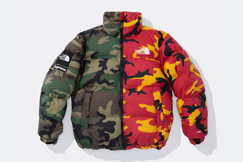 Supreme x The North Face Spring 2024 Collection lookbooks Taped Seam Shell Jacket, Nuptse Jacket, 6-Panel and Waist Bag 