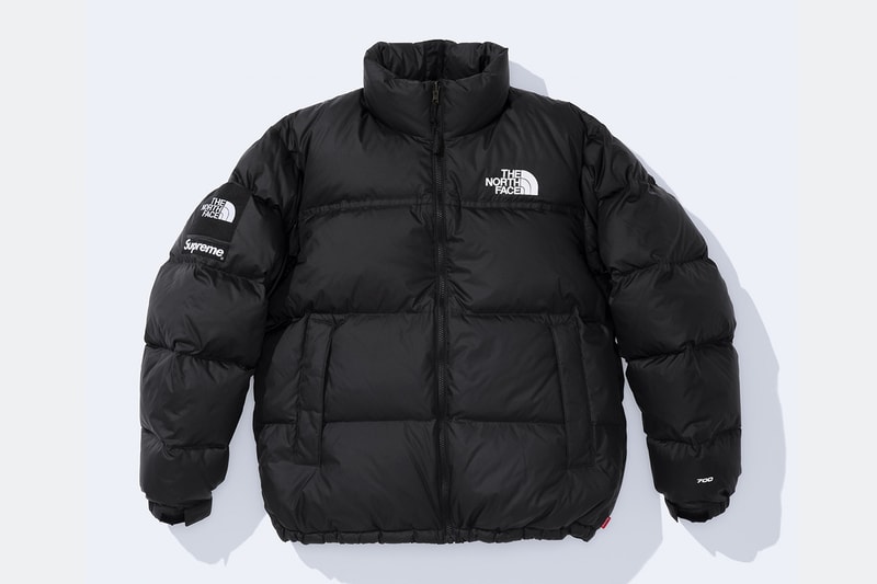 Supreme x The North Face Spring 2024 Collection lookbooks Taped Seam Shell Jacket, Nuptse Jacket, 6-Panel and Waist Bag 