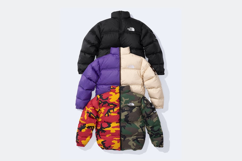 Supreme x The North Face Spring 2024 Collection lookbooks Taped Seam Shell Jacket, Nuptse Jacket, 6-Panel and Waist Bag 