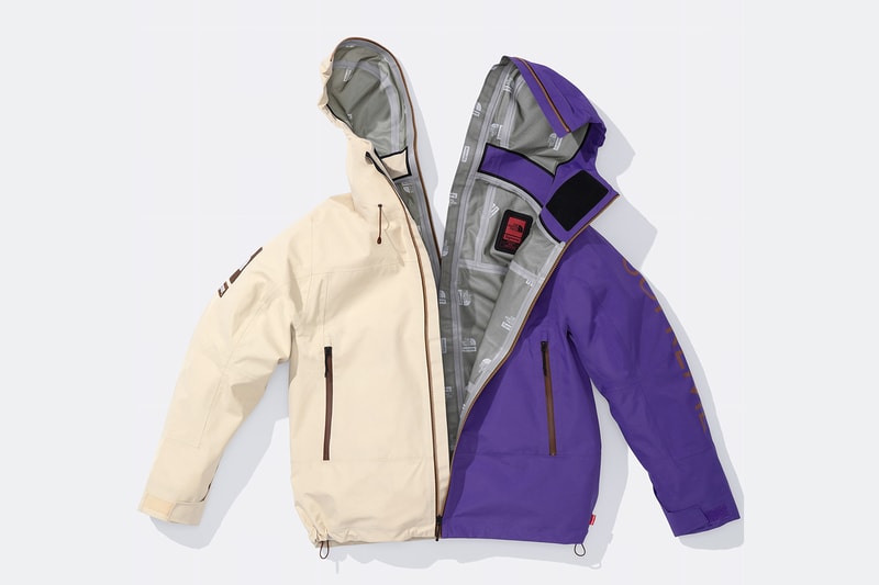 Supreme x The North Face Spring 2024 Collection lookbooks Taped Seam Shell Jacket, Nuptse Jacket, 6-Panel and Waist Bag 