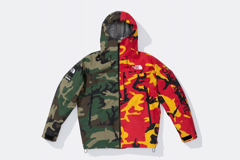 Supreme x The North Face Spring 2024 Collection lookbooks Taped Seam Shell Jacket, Nuptse Jacket, 6-Panel and Waist Bag 