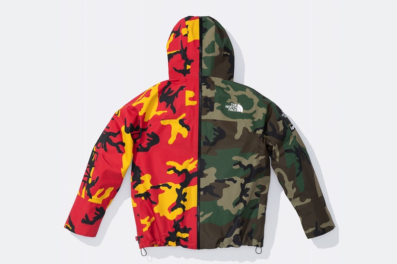 Supreme x The North Face Spring 2024 Collection lookbooks Taped Seam Shell Jacket, Nuptse Jacket, 6-Panel and Waist Bag 