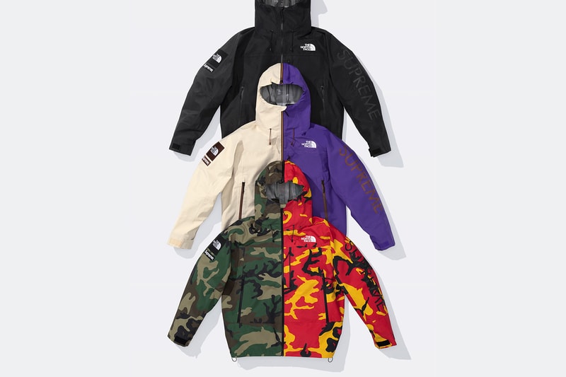 Supreme x The North Face Spring 2024 Collection lookbooks Taped Seam Shell Jacket, Nuptse Jacket, 6-Panel and Waist Bag 