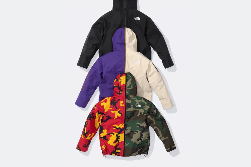 Supreme x The North Face Spring 2024 Collection lookbooks Taped Seam Shell Jacket, Nuptse Jacket, 6-Panel and Waist Bag 