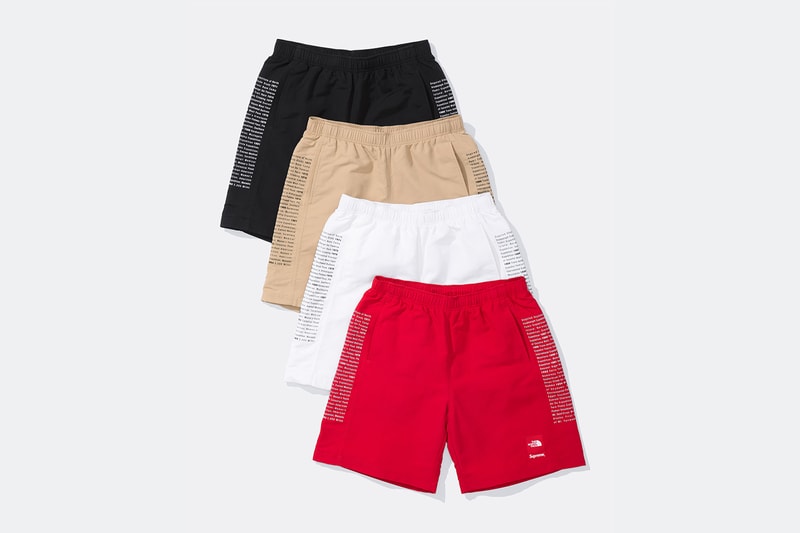 Supreme x The North Face Spring 2024 Collection lookbooks Taped Seam Shell Jacket, Nuptse Jacket, 6-Panel and Waist Bag 