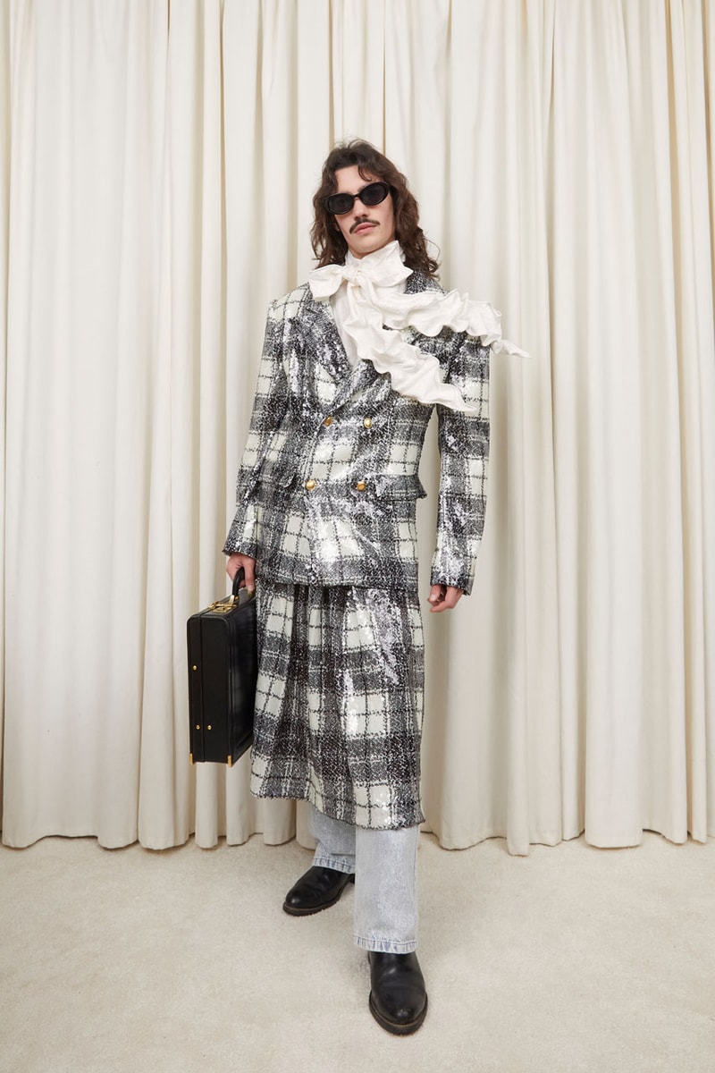 Tanner Fletcher's "Estate Sale" Has Everything You Could Imagine brooklyn lookbook digital model fashion release suit nyc fashion week future heirloom vintage 
