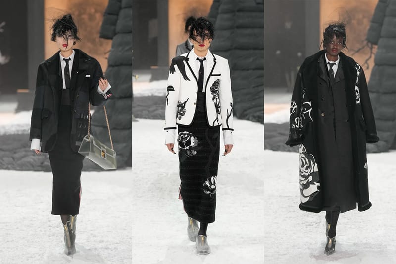 Thom Browne Saunters in Moody, yet Refined Fantasy for FW24