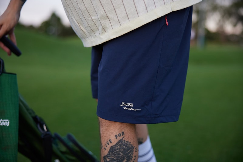walker golf things shortees par 3 course pitch and putt apparel collaboration polo hat jacket shorts blue red