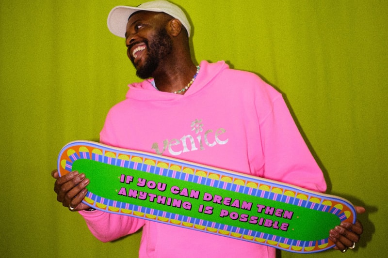 Yinka Ilori Teams Up With THE SKATEROOM capsule collab boards skate triptych design art vibrant artist design buy price release valentines 