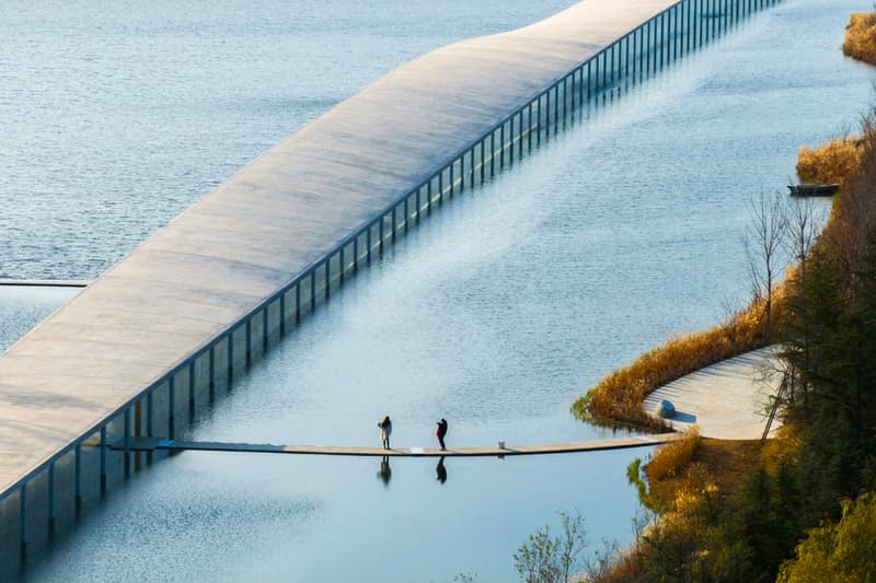 Junya Ishigami's Kilometer-Long Zaishui Art Museum Floats Across a Lake in China