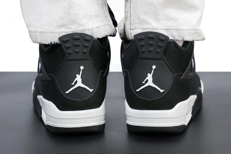air jordan 4 black white