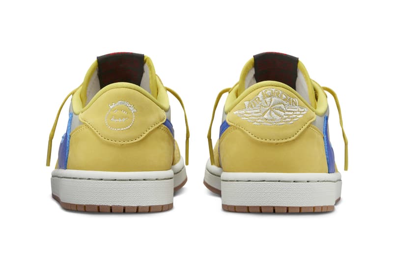 travis scott nike air michael jordan brand 1 low og canary womens yellow white dz4137 700 official release date info photos price store list buying guide