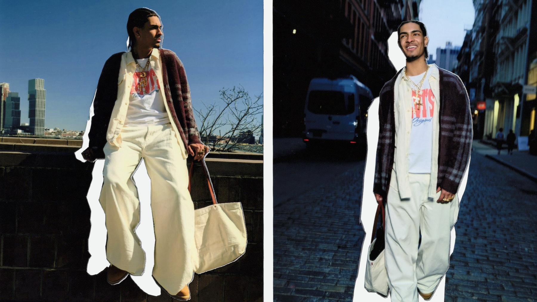 Content Creator Valentino Day in the Life with Levi's in NYC Styling Day to Night