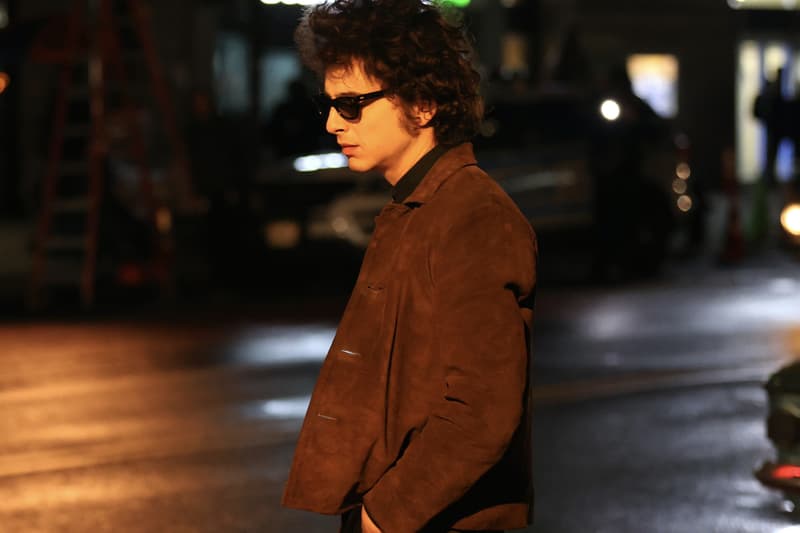 New Photos Timothée Chalamet Bob Dylan biopic filming