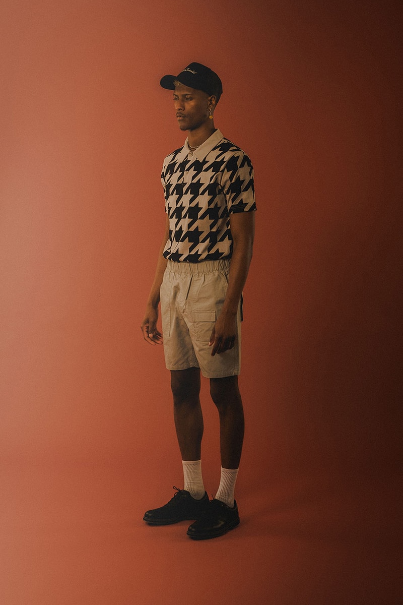 students golf spring 2024 collection commitment is not an issue denim shorts bookcase jacket striped polo graphic t shirt nylon pants sweater vest