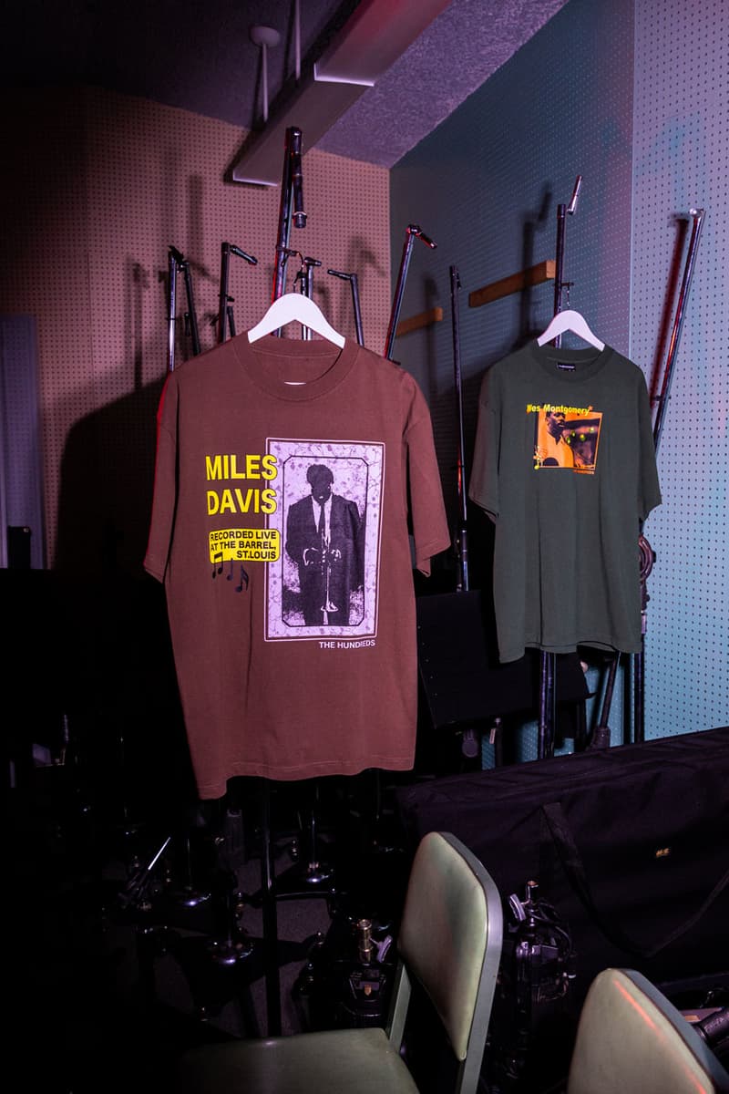 The Hundreds x Concord Records Pays Tribute to Jazz Music miles davis duke ellington Wes Montgomery music influence capsule collection clothing apparel merch mug crewneck zip up hoodie sweater fashion collab