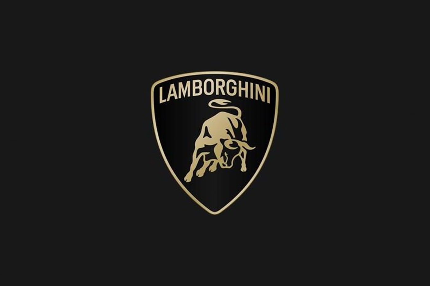 Lamborghini Reveals Newly Designed Logo bull and shield twenty years 20 tw odecades rebrand simplified logo minimalistic 