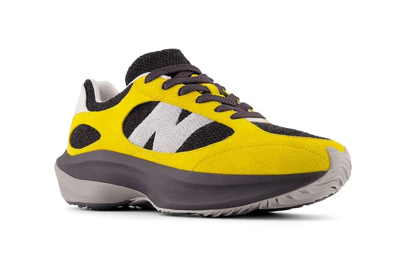 Official Look at the New Balance WRPD Runner "Lightning" UWRPDFSC yellow april 2024 futuristic suede thick soled shoes