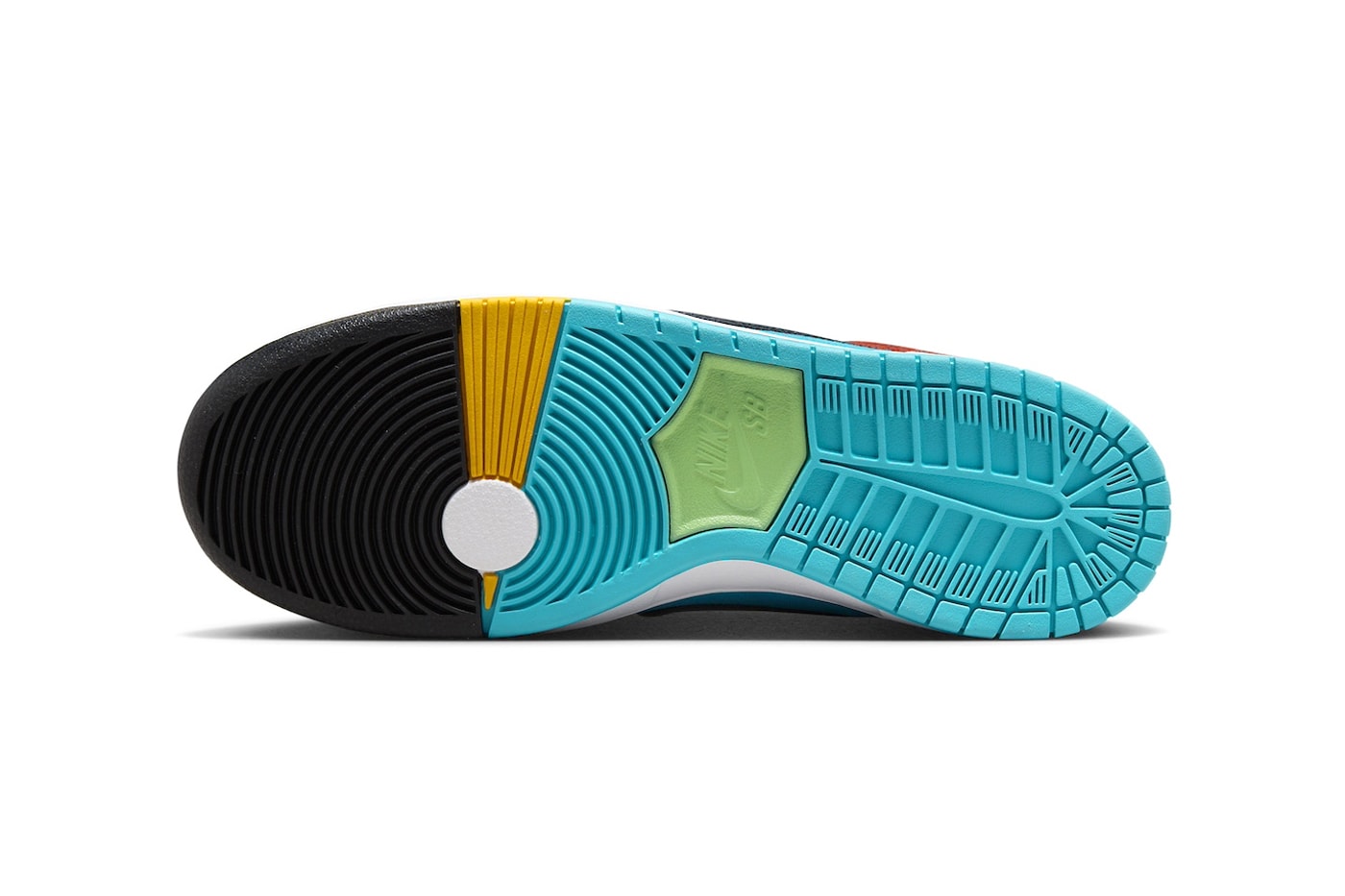 Official Look at the Di'orr Greenwood x Nike SB Dunk High turquoise Blue/Black-Rugged Orange FQ1775-400 navajo nation arizona skateboarder indigenous phoenix valleys desert